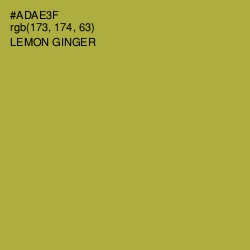 #ADAE3F - Lemon Ginger Color Image
